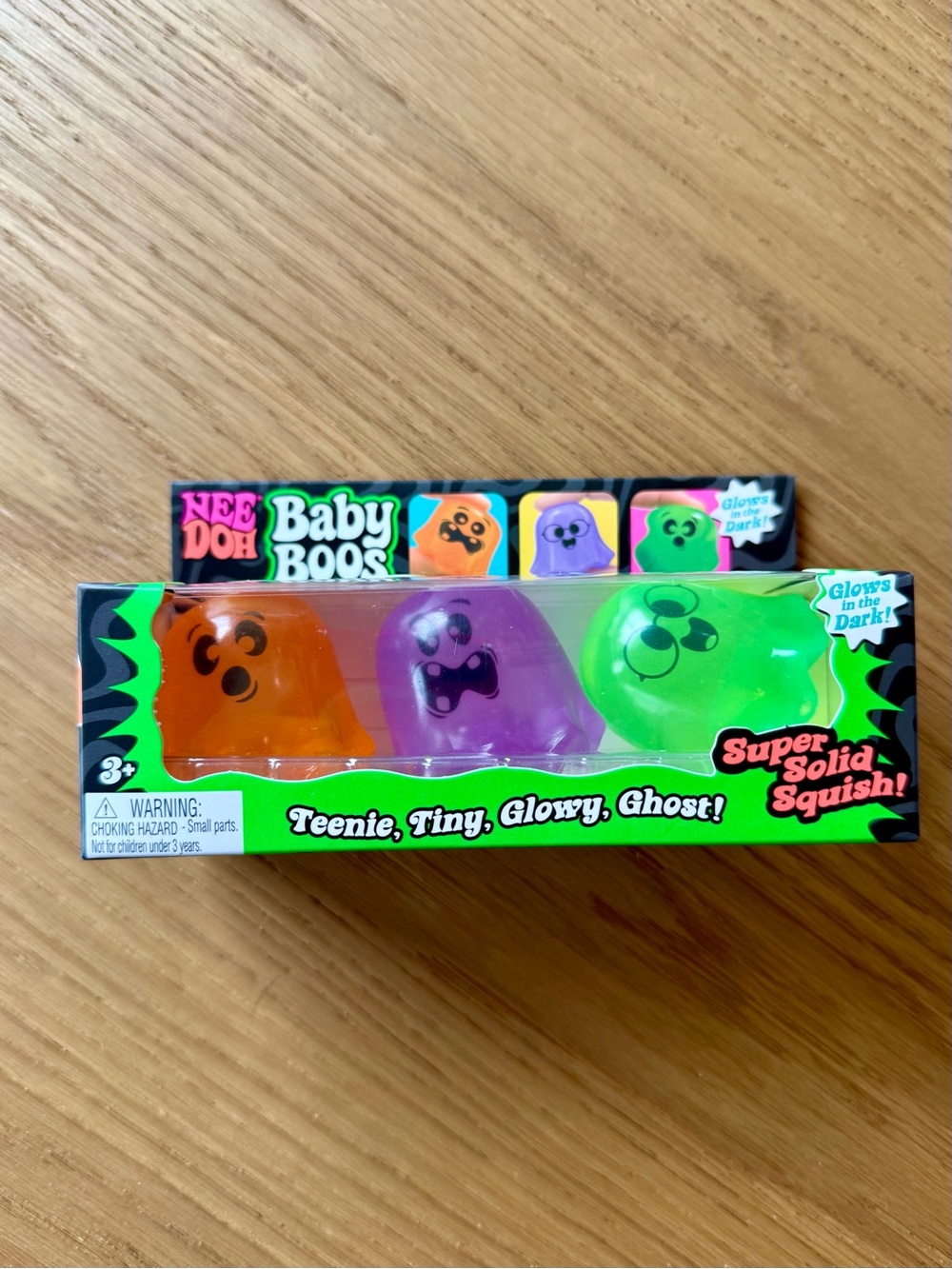 NeeDoh Baby Boos Glow Ghost Squish 3-Pack - NWT 👻